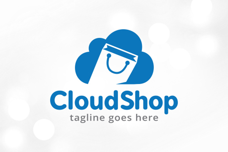 Cloud Shop Logo Template Design in Logo Templates - product preview 8
