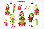 Elves and Gifts illustration pack