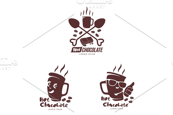 hot chocolate logo template