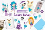 Winter Fairies illustration pack