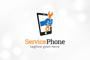 Service Phone Logo Template Design