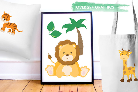 Safari Animals illustration pack in Illustrations - product preview 4