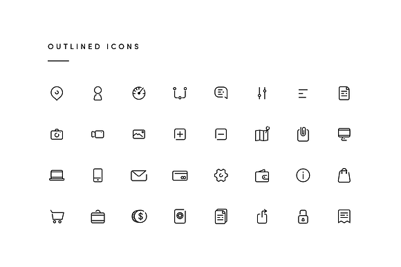 64 Basic App Icon Set 24x24 in Graphics - product preview 1
