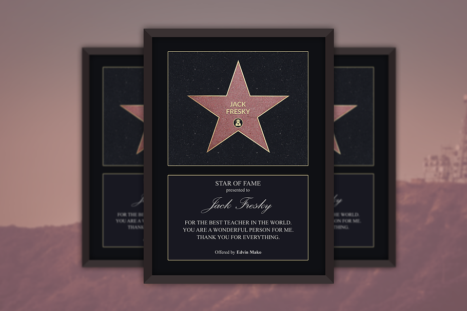 Star of Fame Personalised
