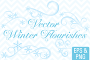 Vector Winter Flourishes