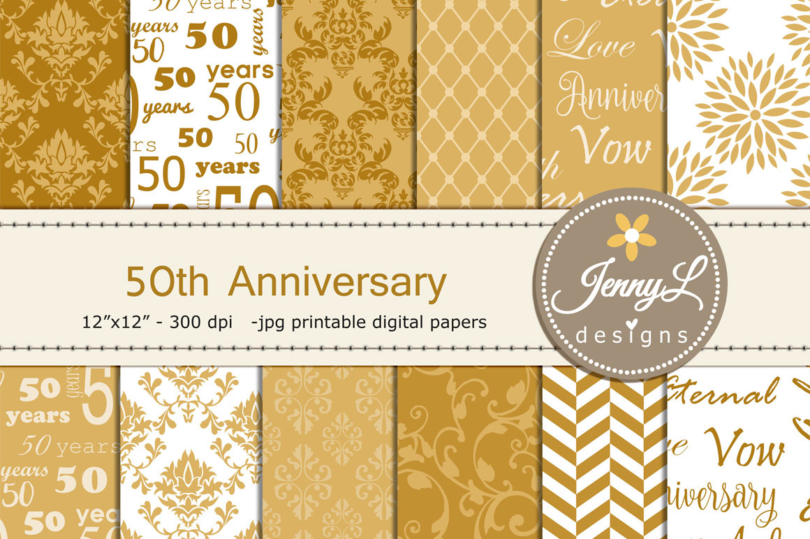 50th-wedding-anniversary-papers-custom-designed-graphic-patterns