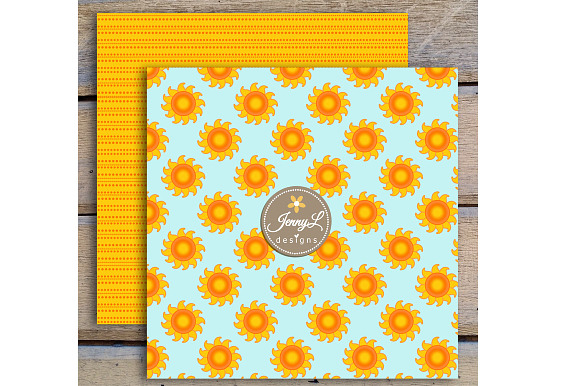 Sun Summer DIigital Papers in Patterns - product preview 4