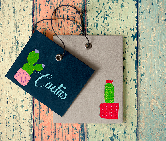 Cactus Doodle Pack in Illustrations - product preview 3
