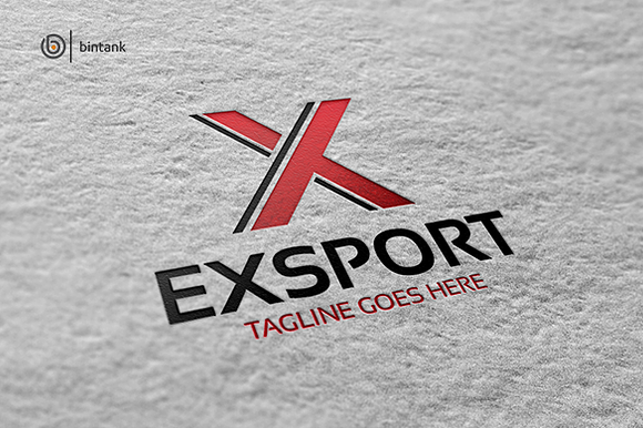 Export - Letter X Logo in Logo Templates - product preview 2