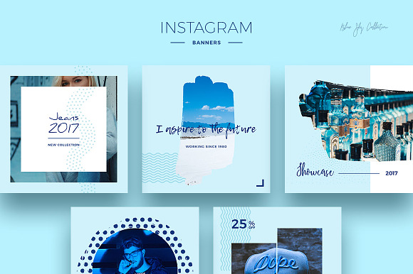 Blue Sky Social Media Designs in Instagram Templates - product preview 1