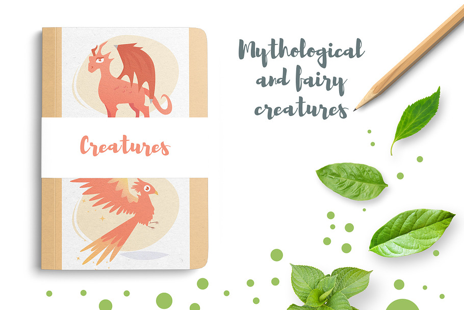 Mythological and fairy creatures in Graphics - product preview 8
