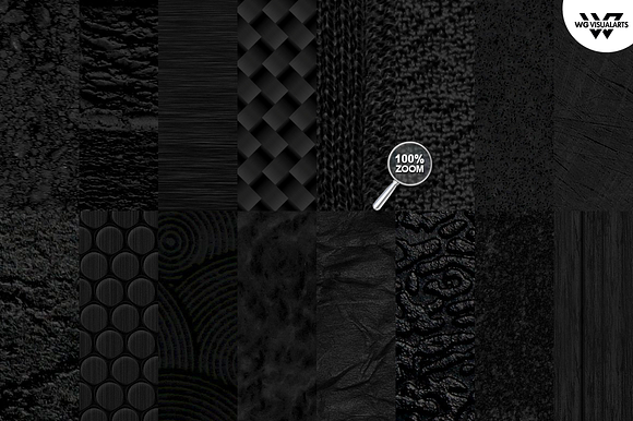 16 BLACK Textures in Textures - product preview 1