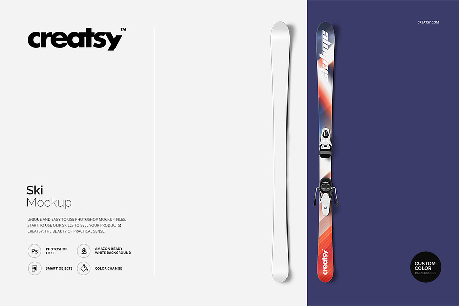 Ski Mockup in Product Mockups - product preview 8