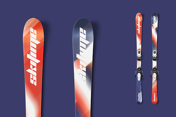 Ski Mockup in Product Mockups - product preview 1