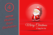 Vector Christmas Cards Illustrations