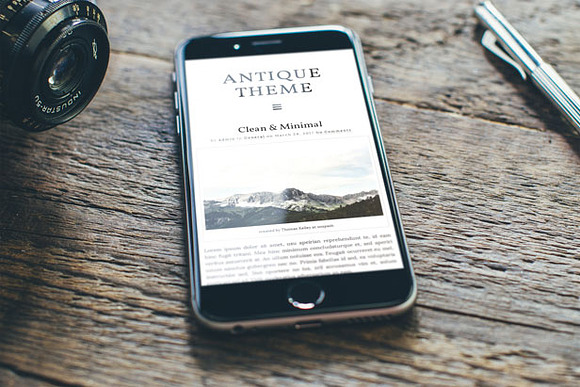 Antique: Responsive & Elegant Theme in WordPress Blog Themes - product preview 2