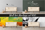 Wall Mockup - Sticker Mockup Vol 400