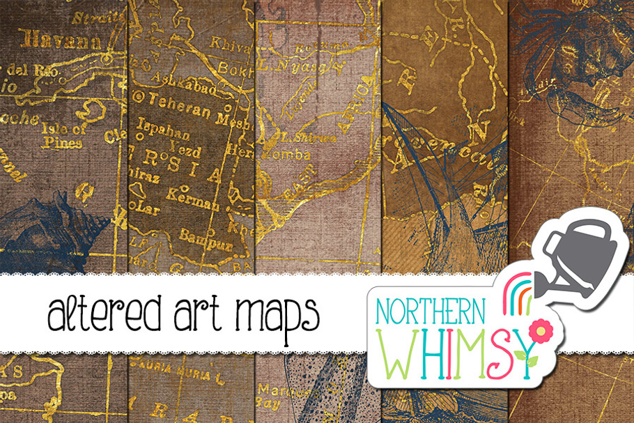 Distressed Altered Maps