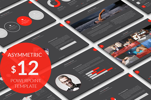 Asymmetric Powerpoint Template in PowerPoint Templates - product preview 4