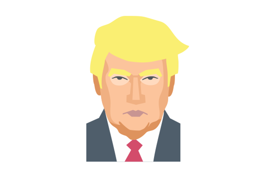 Donald Trump vector portrait