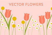 Vector Spring Flowers