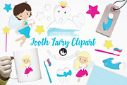 Tooth Fairy Clipart illustrations