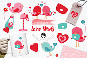 Love Birds illustration pack