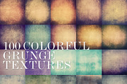 75%OFF! 100 Colorful Grunge Textures