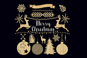 Golden Christmas Clipart