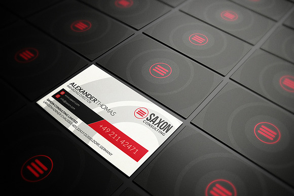 Modern Black Business Card in Business Card Templates - product preview 1