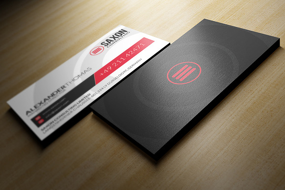 Modern Black Business Card in Business Card Templates - product preview 3