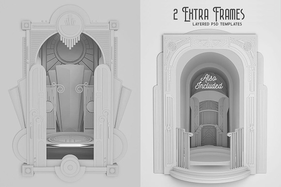 ArtDeco 3D Frames in Graphics - product preview 9