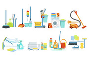 Cleaning Household Equipment Sets