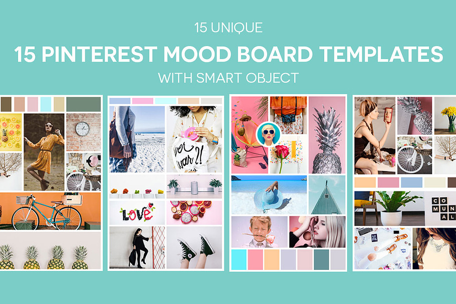 15 Pinterest Mood Board Templates V2 in Pinterest Templates - product preview 8