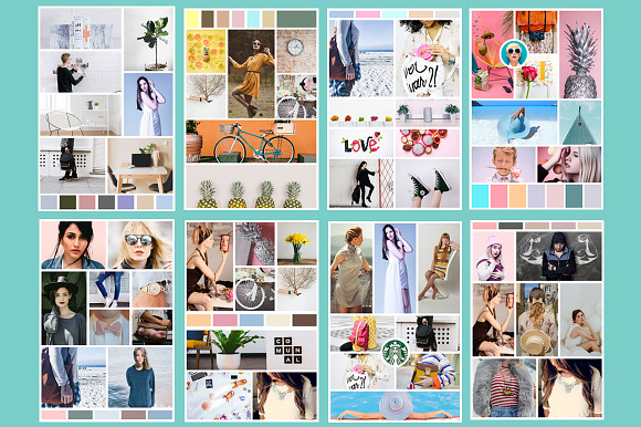 15 Pinterest Mood Board Templates V2 in Pinterest Templates - product preview 1