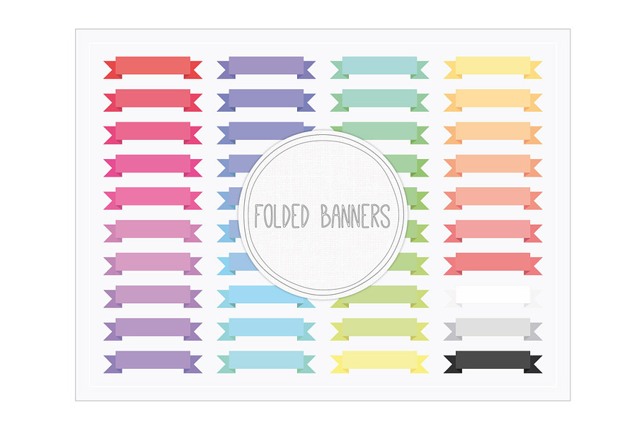 Folded Banners in Objects - product preview 8