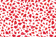 Watercolor heart seamless pattern
