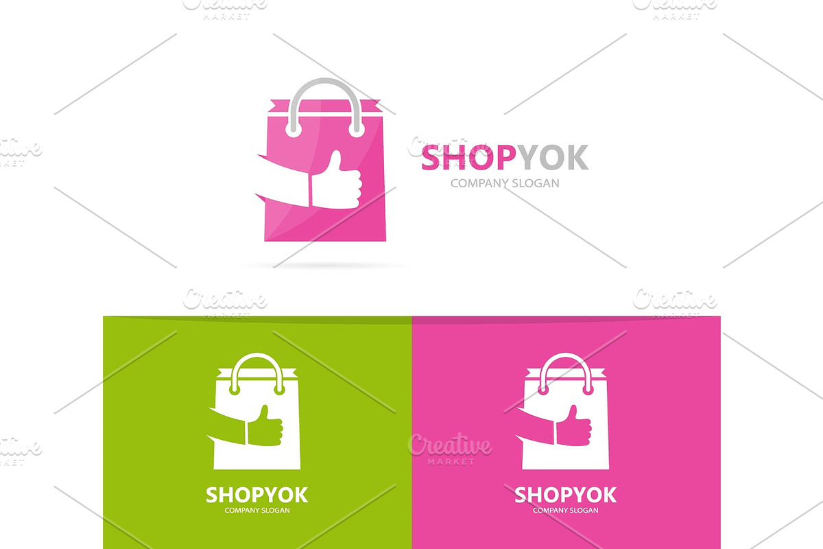 Vector of shop and like logo combination. Sale and best symbol or icon. Unique bag and online logotype design template. in Logo Templates - product preview 8