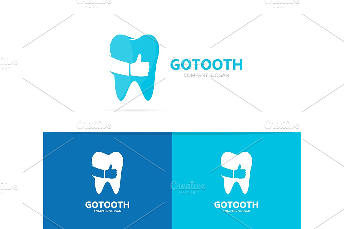 Vector of tooth and like logo combination. Dental and best symbol or icon. Unique clinic and oral logotype design template. in Logo Templates - product preview 8