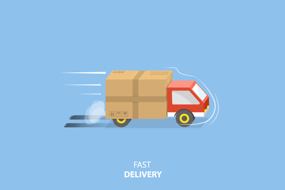 Fast delivery service in Illustrations - product preview 8