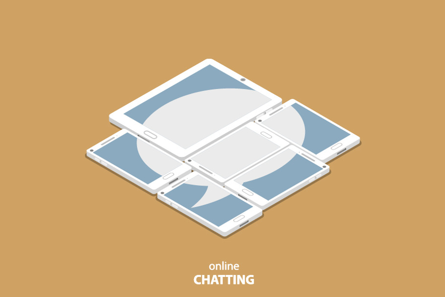 Live chatting in Illustrations - product preview 8