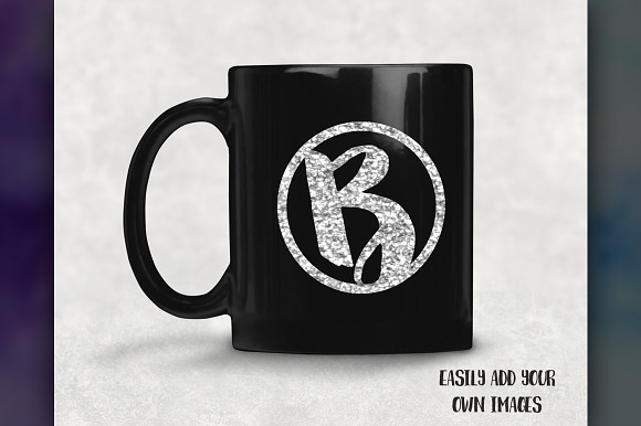 Black Coffee Mug Mockup in Product Mockups - product preview 1