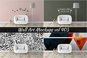 Wall Mockup - Sticker Mockup Vol 403