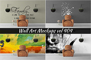 Wall Mockup - Sticker Mockup Vol 404