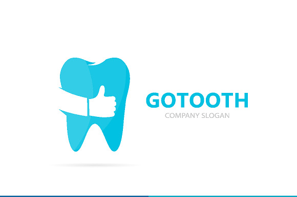 Vector of tooth and like logo combination. Dental and best symbol or icon. Unique clinic and oral logotype design template. in Logo Templates - product preview 1