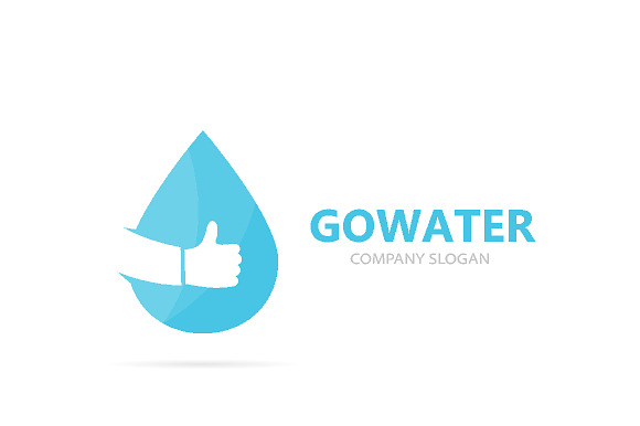 Vector of oil and like logo combination. Drop and best symbol or icon. Unique water and aqua logotype design template. in Logo Templates - product preview 1