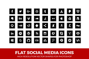 Simple Social Media Icons Square