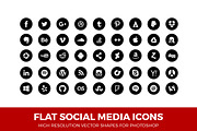 Simple Social Media Icons Circle