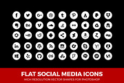 Simple Social Media Icons Circle W
