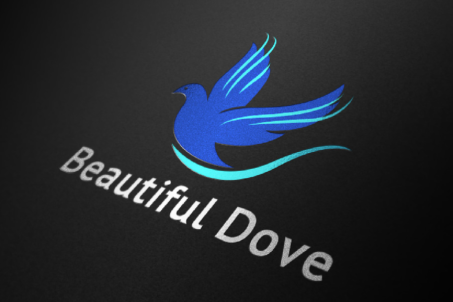 Dove Bird Logo Beautiful Fly Wings in Logo Templates - product preview 8